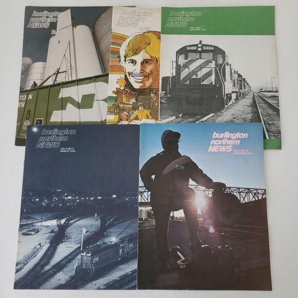 Burlington Northen Bulletin Union Pacific Info Lot 23 Vintage Magazines 60-70s - Picture 7 of 16